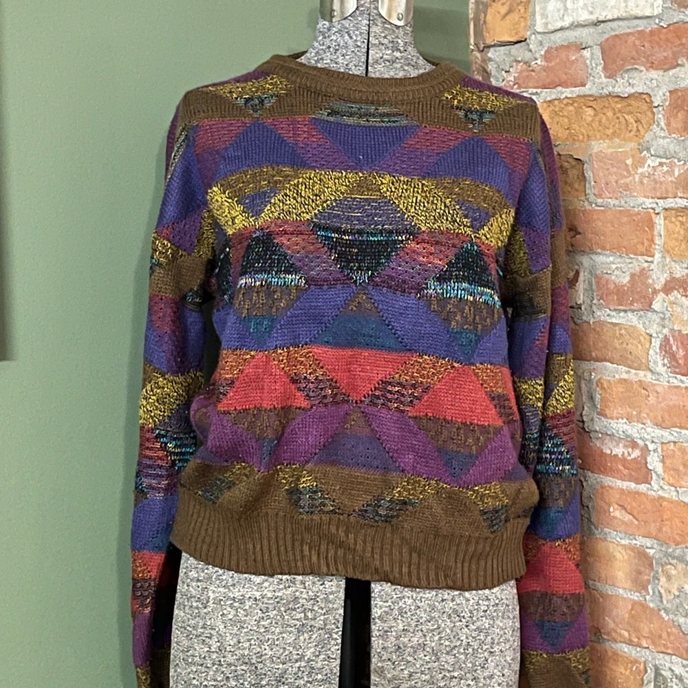 Colorful Geometric Sweater